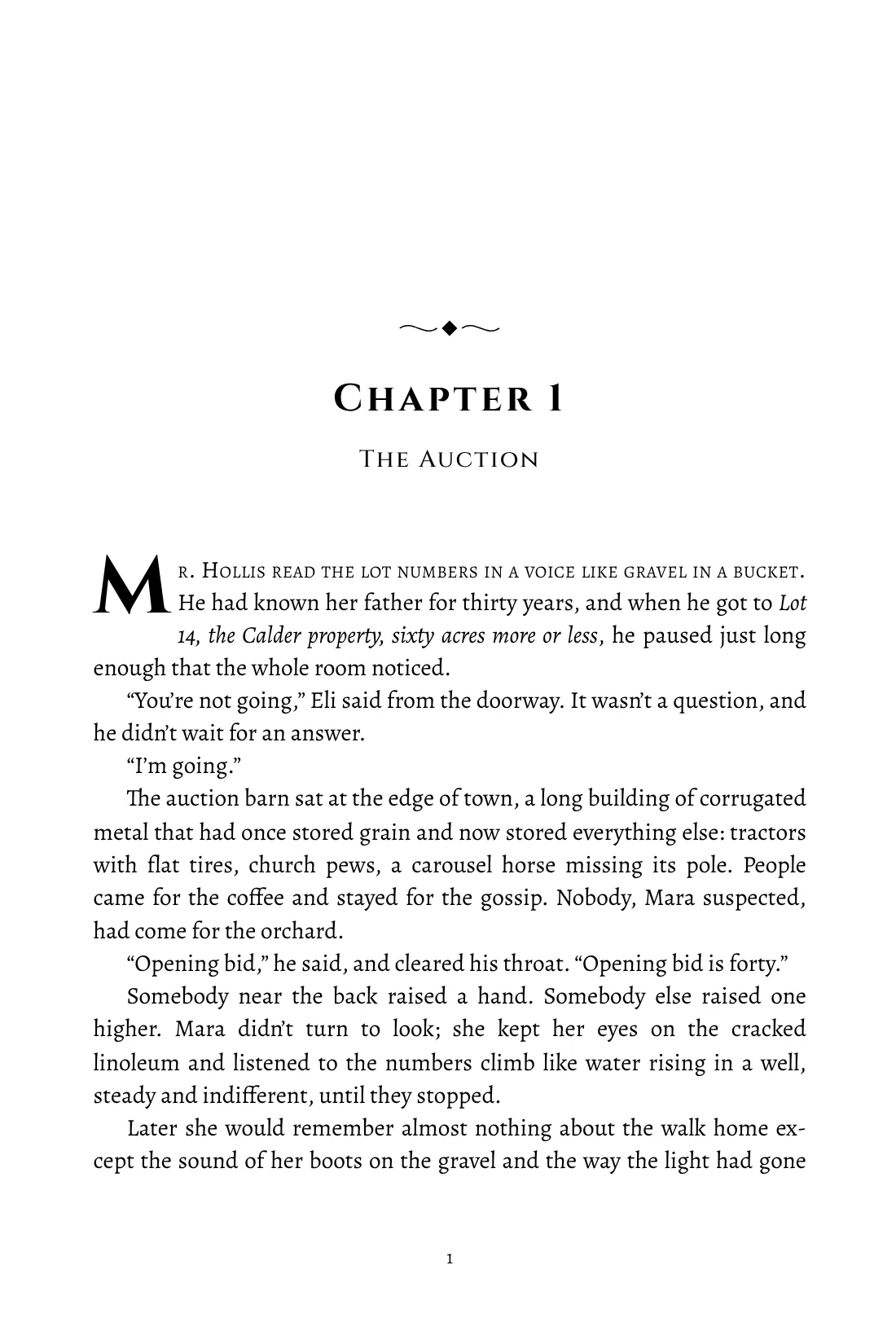 The opening page of a chapter in the Fantasy style